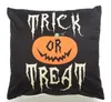 Halloween decoratieve abstracte pompoen traktatie of truc home decor plein sierkussen case covers katoen linnen kussenslopen voor Couch patio