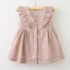 Summer Girl Princess Sukienka Koronki Lotosowe Liść Klamra Baby Dress Dress Księżniczka Boutique Ubrania Dziecięce