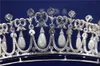Princess Crowns Coiffes de mariée avec Zirconia Pearls Bridal Girls Prom Party Performance Pageant Tiaras de mariage # BW-JS0194578262