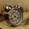 Classic Vintage Style Metal Dual Bell Ring Design Alarm Clock Desk Table Clock -- Creative European style