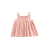 2018 Yeni Kız Elbise Bebek Kayma Elbise Güzel Yaz Fırfır Bebek Kız Elbiseler Rahat Pamuk Kız Giyim Toddler Kız Üstleri Çocuklar Giyim
