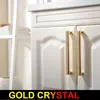 192 مم أزياء Deluxe K9 Crystal Villadom Furniture مقبض الفضة الذهبية Diamond Drawer Cabibbet Cupboard Square Pull 5 "Solid