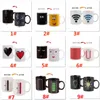 301-400ml Constellation Kaffe Kopp Stjärntecken Magic Mug Cup Byt färg Tea Kaffe Vatten Kupa Kyla Värme Ändra Färg Keramiska Koppar WX9-528