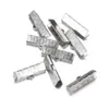 1013152025mm Metal Jewelry Making End Crimp Ribbon Cord End Clasps Silver Tone Jewelry Findings Component Accessories4138815