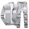 2018 봄 가을 tracksuit 남자 바지 sportwears 남성 2 조각 세트 스포츠웨어 재킷 및 바지 양털 트랙 수트 플러스 사이즈 4XL