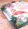 200pcs 40 * 35см Нижняя 9см большой Flamingo Пластиковая сумка Party мешок подарков Одежда хозяйственная сумка Свободный DHL