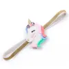 10pcs/lot Glitter Cartoon Animals Glitter Felt Horse Girls Hairpins Kids Summer Style Hair Clips Delicated Elastic Hairbands