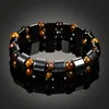 Other Bracelets Magnetic Hematite Health Bracelet For Women Men Black Magnetite Power Bangle Natural Stone1241H