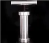 Zinc alloy hand-operated smoke compressor portable cylinder semi-automatic metal smoke pushing device box grinder