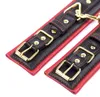 Bondage Restraints Belt Leather Sponge Dog Collar Slave Wrist Ankle Cuffs Fun Fetish Erotic Sex Products Flirting Toys For Women6356264