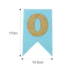 Baby First Birthday Blue Różowy Krzesło Banner Jeden Rok 1. Urodziny Party Decoration Boy Girl Dostawy