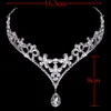 Nakrycia głowy Bride Frontlet Diamond Wedding Wedding Diamond Wiselant Crown Bridal Veil Jewelry Akcesoria3755203