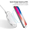 Qi Wireless Charger for Samsung Galaxy S8 S8 Plus S6 S7 Edge Note 8ファッション充電ドッククレードル充電器