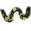 2 .7m (9 pés) Verde Artificial grinaldas do Natal Garland Lareira grinalda Para Xmas Ano Novo decoração da árvore de partido Home