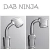 2 mm dikke kwarts banger carb cap roken accessoires dab ninja logo 45/90 graden 19 mm 14 mm 10 mm mannelijke/vrouwelijke gepolijste joint glazen bong rigs