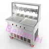 wholesale BEIJAMEI commercial fry yogurt machine 110v 220v Thai fried ice cream machine fry pan machine for ice roll