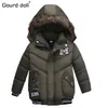 2-5T Fashion 2017 Winter Jacket For Boys Parkas Children Outerwear Coat Hooded Jacket Kids Warm Cotton-Padded Clothes Boy