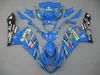 Eftermarknad Body Parts Fairings för Suzuki GSXR1000 2005 2006 Sky Blueinjection Gold Fairing Kit GSXR1000 05 06 FT63