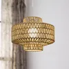 Willlust Natural Handmade Hemp Rope Pendant Lampa Hem Bedroom Hotel Dinning Room Restaurant Hand Strikkad korgsuspension Hängande ljus