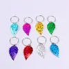 Pailletten Tree Leaf Hanger Charms Ringen Set Haar Clip Hoofdband Accessoires voor Pierced Braid Hanger H1474