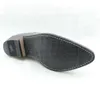 2019 Męskie skóry bydlęce na skórze prawdziwych butów roboczych 3,5 cm Obcasy Zachodnie Kowbojskie buty Czarne Botas Hombre Botas Militares, EU38-45
