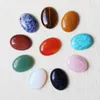 Venta al por mayor 10 unids/lote mezcla de colores calientes piedra Natural Oval CAB CABOCHON lágrima cuentas DIY joyería hacer anillo para regalo de vacaciones gratis 30mm * 22mm