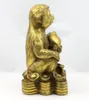 Pure copper Feng Shui monkey handicraft factory, metal, bronze craft