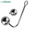 Anal Hook With 2 Replaceable Stainless Steel Ball Penis Ring For Men Anal Butt Plug F-67 Y18110106