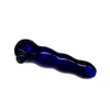 Unikalna rura szklana Caterpillar Cobalt Szklana łyżka - 3,7 cala, niebieski kolor, idealny do palenia tytoniu