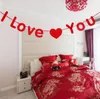 3 Meter „Ich liebe dich“-Papierflagge, Party-Glockengirlande, Dekoration, Banner, Wimpelkette für Geburtstag, Hochzeit, Event, Babyparty