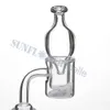 Fumer de l'huile de bouchon de carburateur en verre à haute teneur en borosilicate pour bol à quartz Banger sans dôme