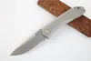 Cuchillo plegable de bolsillo de gama alta 761 S35VN Hoja de lavado de piedra TC4 Mango de aleación de titanio Cuchillos con rodamiento de bolas