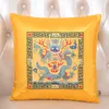 Patchwork Chinese Embroidery Crane Lumbar Cushion Satin Pillow Case Christmas Vintage Decorative Cushion Covers for Sofa Chair 45x235t