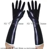 disfraz de guantes de látex negro