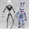 Hot Sale 6pcs 17cm Fem nätter på Freddy's Action Movies Figures Mänsklig Skelett Bonnie Kanin Foxy Pirat Fox Julklappar T12