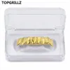 TOPGRILLZ GOLD GOLD COLOR PLATED DRIP STYLE Denti GRIGLIA DRIPPING Bottom GRILLZ Shaped Tooth Grills
