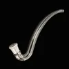 Adattatore J-Hook in vetro giunto da 14 /18 mm per tubo di vetro Accessorio per fumo Bongs Ash Catcher Bowl