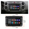 7 Inch 2 Din Android 8.0 Car DVD Multimedia Player GPS Navigation Stereo Radio for VW Volkswagen T5 Touran with Rearview Camera Canbus