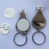 sublimation nail clippers wine opener keychains metal key chain heart transfer printing blank diy custom consumables new style wholesales