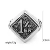 Vintage Punk 1% ER Motorrad Biker Ringe Ein Prozent Skeleton Silber Farbe Ring Herren Finger anillos Schmuck Drop Shipping