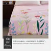 ورقة السرير الملونة زهرة المطبوعة السرير رشاقته القطن الملكة حجم فراش يغطي مجموعات ورقة مجهزة مع مرونة للحجم الملك # WS