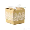 Square Shape Candy Boxes For Wedding Favor Kraft Paper Gift Box European Style Rustic Lace Case 0 35hb ff