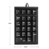 USB Mini Mechanical Numeric Keyboard Knappsats för MacBook Air Numeric Knappsats Digtal Tangentbord för bärbar dator Notebook Desktop PC