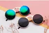 Commercio All'ingrosso Trendy Vintage Metal Frame Steampunk clip Occhiali Da Sole Rotondi Flip Up Occhiali Da Sole Per Gli Uomini E Le Donne Occhiali Vendita Calda