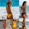 2018 Sıcak Spor Mayo Seksi Kadınlar Her Zaman Tek Parça Bikini Monokini Beach Mayo Mayo Bandaj Mayo