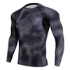 2018 New Quick Dry Running Shirt Men T-shirt Long Sleeve Compression Shirts Gym T Shirt Fitness Sport Top Soccer Rashgard