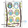 Décoration de maison amovible décoration de pépinière mignon carton hibou motif bébé enfants chambre d'art stickers muraux 1044859