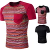 Camiseta raglán con impresión digital para hombre, ropa de calle de verano, camisa de media manga deportiva de manga corta