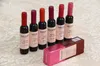 Nuovo arrivo Bottiglia di vino rosso Tinta labbra opaca Lucidalabbra Impermeabile Lucidalabbra a lunga durata Idratare Tinta labbra Rossetto liquido cosmetico 6 colori