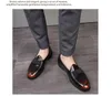 Mocassini in pelle PU di lusso Uomo Mocassini Slip Pantofole Bowknot Abito da sposa Appartamenti da uomo Signori Scarpe casual da festa